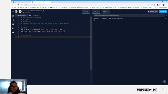 Age Calculator Solution | Python Basics U1L2 смотреть онлайн