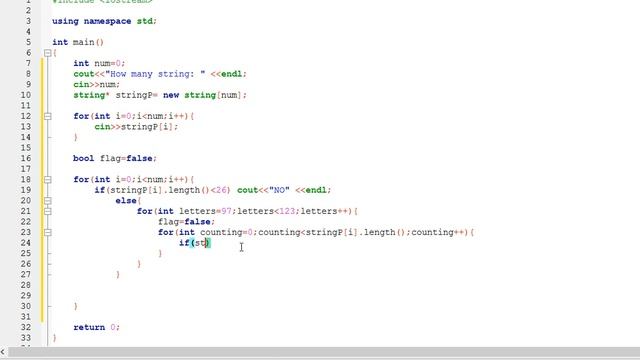 C++: Complete string (Hackerearth) смотреть онлайн