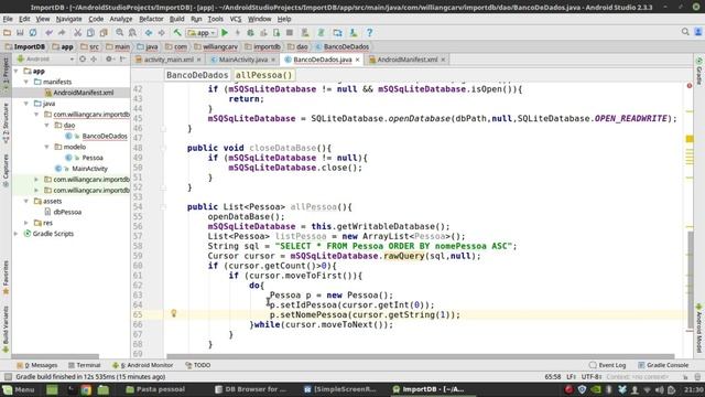 Aula 71 - Importar banco SQLite para o projeto Android com o Assets Folder смотреть онлайн