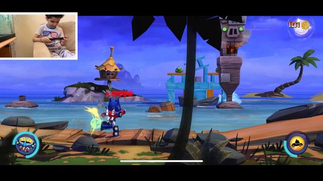 ANGRY BIRDS TRANSFORMERS GAME PLAY , EPISODE 4 . Octimus prime angry bird mode ! смотреть онлайн