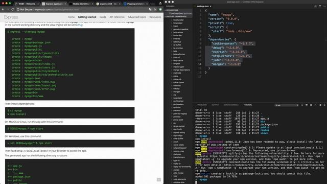 WEB3 - Express - 16. express generator смотреть онлайн
