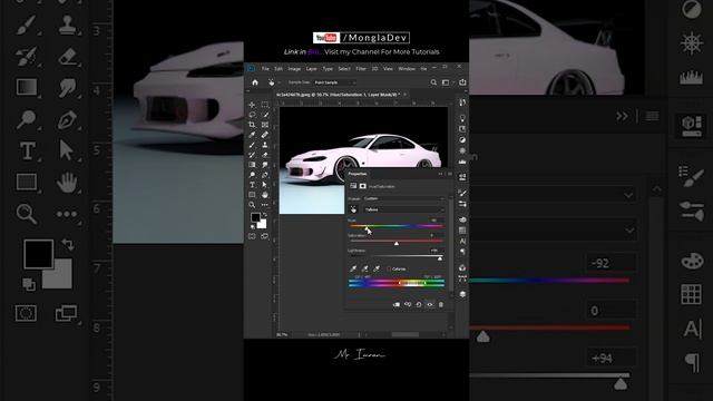 Photoshop Tutorial - change any color car to white in photoshop #photoshoptutorial смотреть онлайн