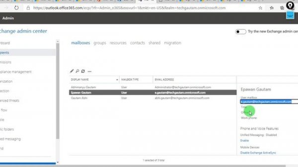 How to enable email forwarding in Office 365 admin center and exchange admin center