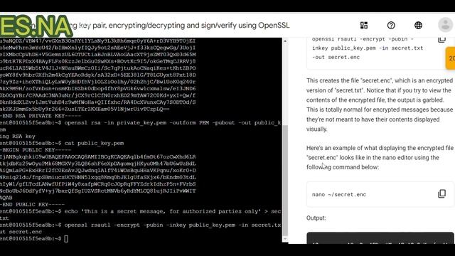 Creating/inspecting key pair, encrypting/decrypting and sign/verify using OpenSSL. смотреть онлайн