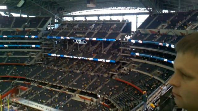 Cowboys Stadium inside video tour before Super Bowl XLV (2011) смотреть онлайн