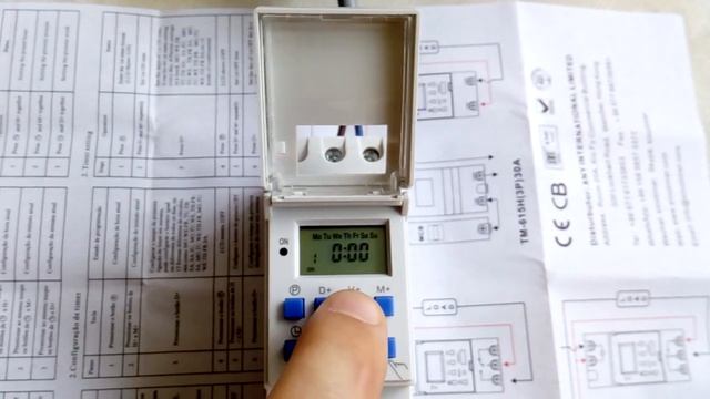 Программируемый недельный таймер SINOTIMER TM-615! смотреть онлайн
