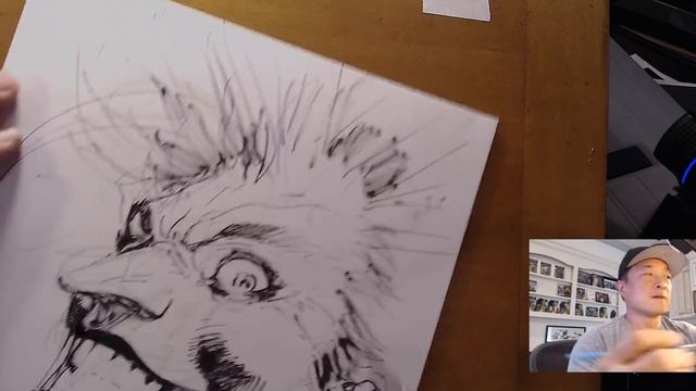Jim Lee drawing Joker during Twitch Stream смотреть онлайн