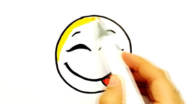 How to draw a Smile easy. Как нарисовать простой смайлик. Простые рисунки #235 смотреть онлайн