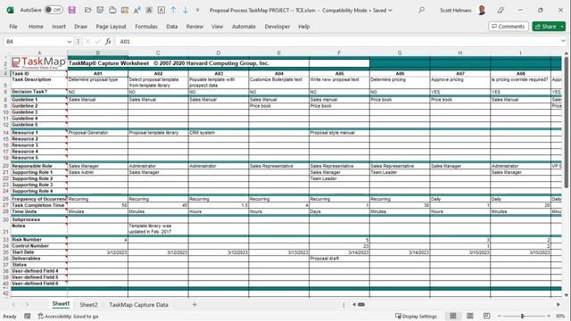 TaskMap Capture for Excel смотреть онлайн