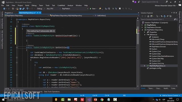 [.NET] Entendiendo el Patrón de Repositorio смотреть онлайн