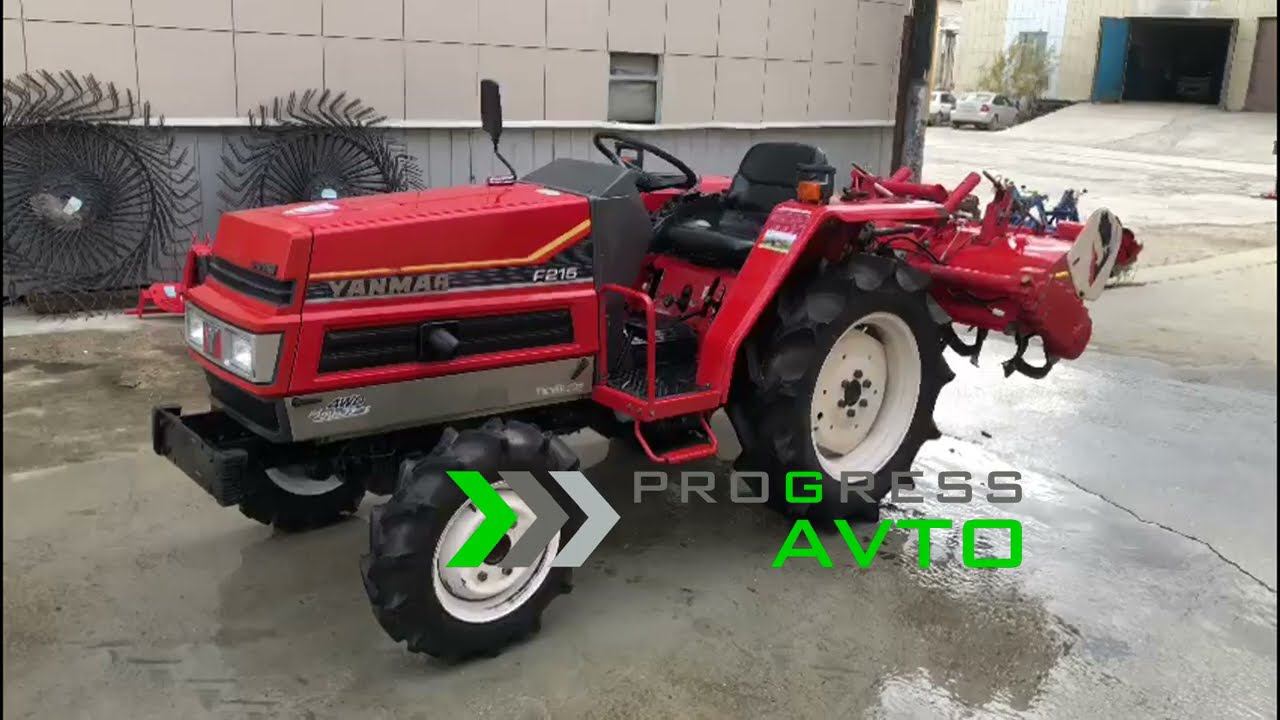 YANMAR F215 Якутск купить японский мини трактор Бурятия Якутия доставка по России почвенная фреза смотреть онлайн