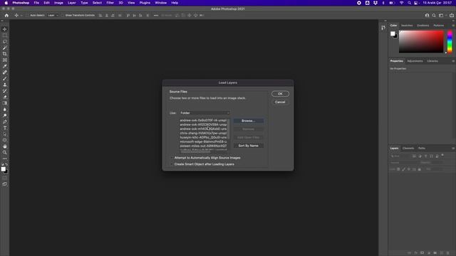 #94 Adobe Photoshop'ta Görüntüleri Katman Olarak Açmak (Load Images as Layers in #Photoshop) смотреть онлайн