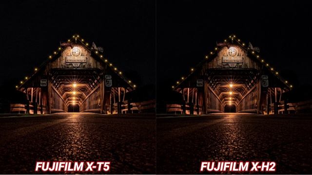 Fujifilm X-T5 VS Fujifilm X-H2 | NIGHT MODE | Camera Test