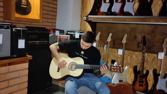 Обзор классической гитары Crafter HC-100 Open Pore Natural | SKIFMUSIC.RU смотреть онлайн