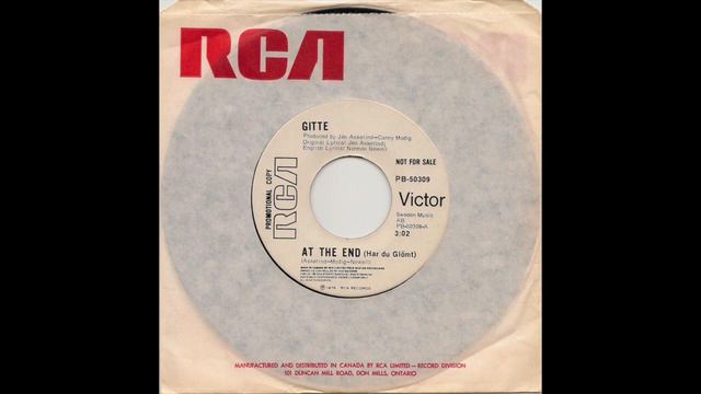 Gitte - At The End (Happy End) Canada Promo 1976 смотреть онлайн