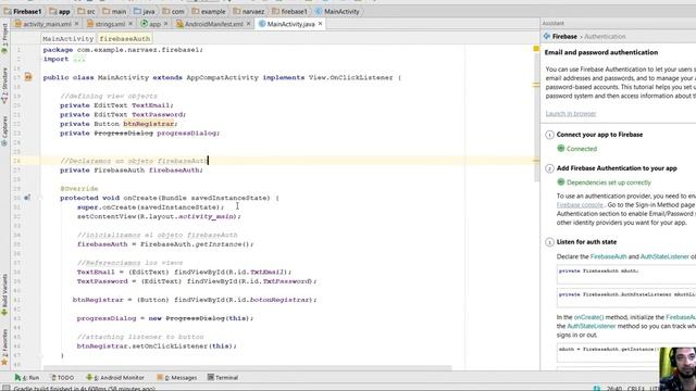 Android y Firebase 1 - Autenticación - Registro de Usuarios смотреть онлайн