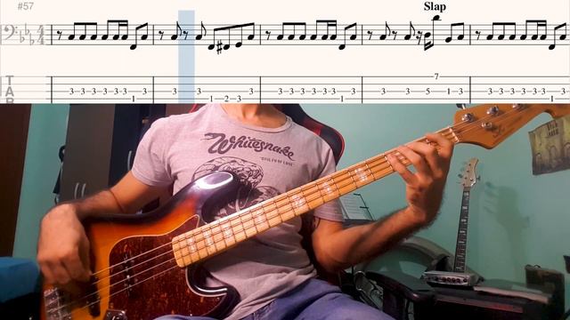Christopher Cross Ride - Like The Wind (Bass Cover with TABS) смотреть онлайн