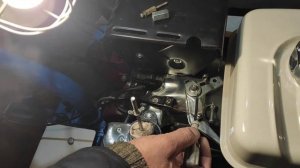 Подключение газового тросика к двигателю 190 и регулировка газа от самосброса оборотов