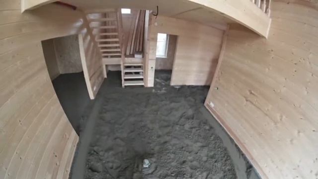 теплый пол со стяжкой в доме с деревянным полом. свайный фундамент, деревянные лаги смотреть онлайн