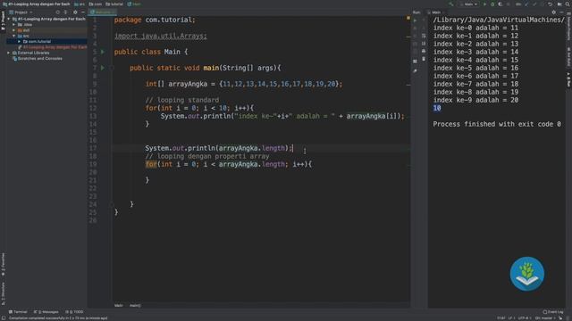 Belajar Java [Dasar] - 41 - Looping Array dengan For Each смотреть онлайн