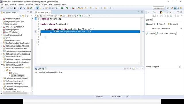 Selenium WebDriver with Java Training - November 2022 Batch - Session 1 смотреть онлайн