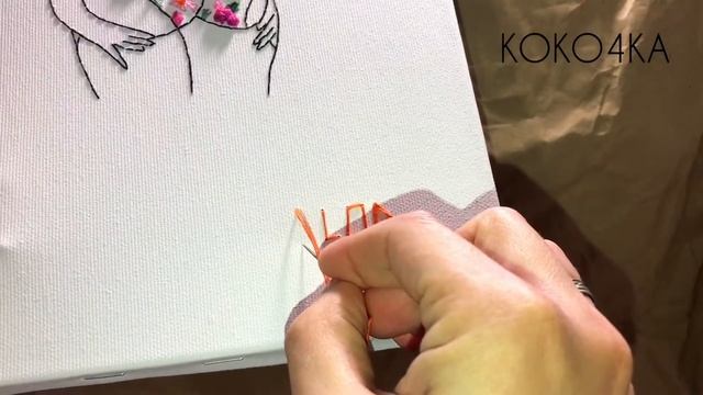 Современная Вышивка / Embroidery art / Вышитая картина / Процесс вышивки смотреть онлайн