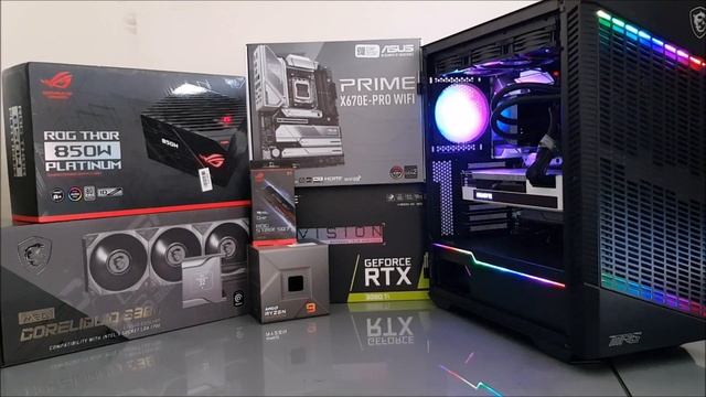 AMD Ryzen 9 7950X & Nvidia RTX 3080 Ti Pc Build, Benchmark and Game Tests смотреть онлайн