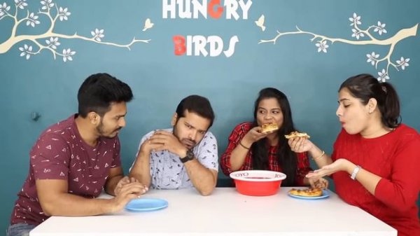 Food Vs No Food Challenge | Eating Competition Hungry Birds