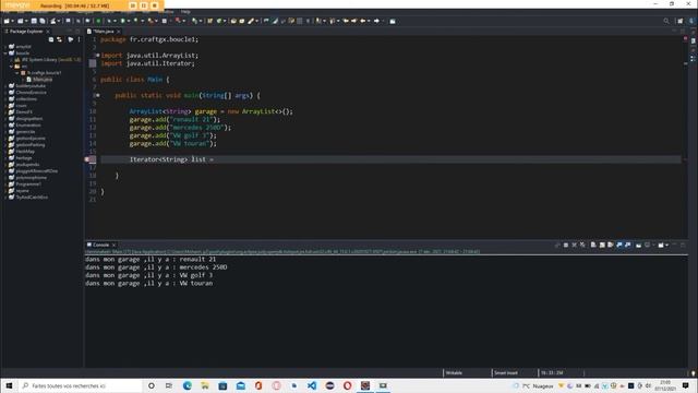 JAVA{17}Travail sur les Arraylist avec Iterator et ListIterator смотреть онлайн