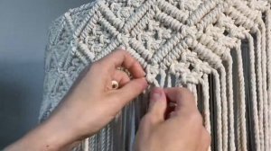 Узор МАКРАМЕ из простых и репсовых узлов/DIY macrame