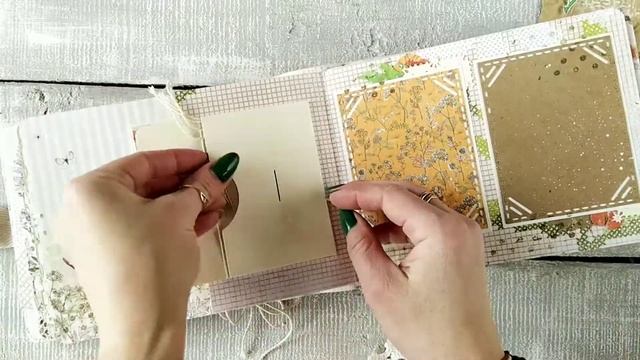 Скрапбукинг. Обзор альбома "Наше лето". Scrapbooking album. смотреть онлайн