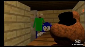 Соник и балди сбегают из дома granny часть 2