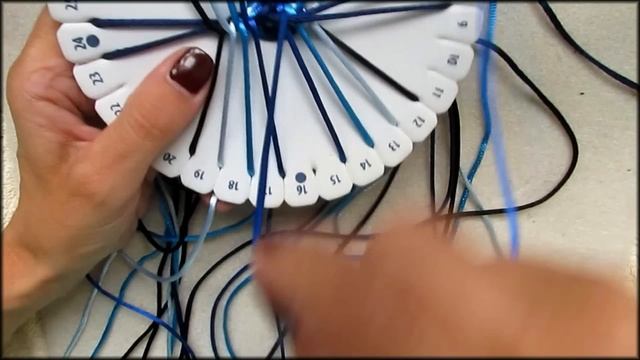 Beading4perfectionists : Kumihimo flat wide cuff braid on round disk tutorial смотреть онлайн