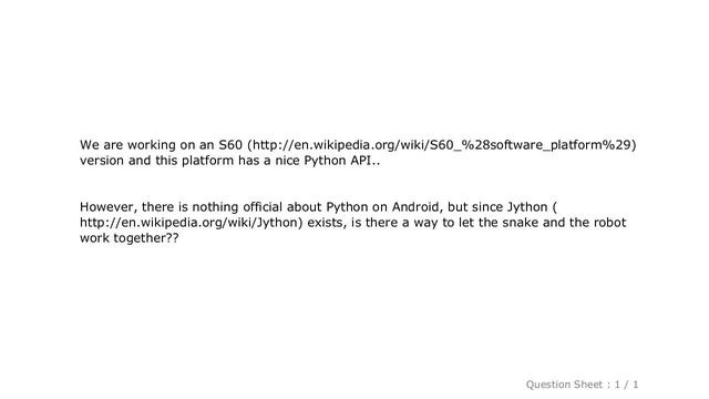 Android : Is there a way to run Python on Android? смотреть онлайн