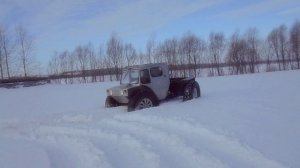 Вездеход _КАМА_ с дифференциалами Красикова