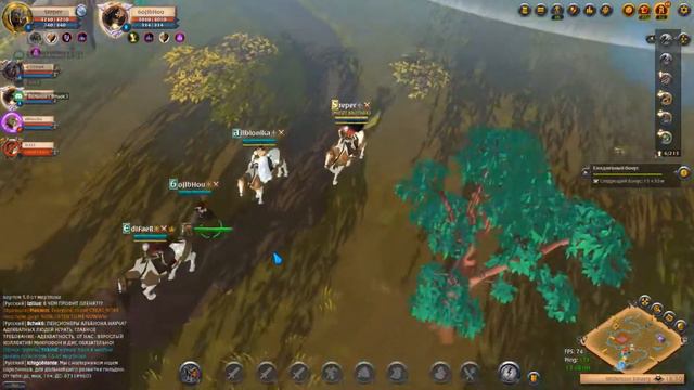 Elder's Bedrock/Кам'яна булава/ Albion Online / 5vs20 PVP. ZVZ смотреть онлайн