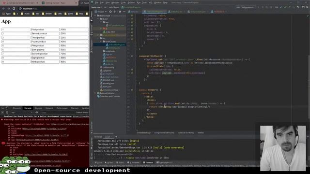 Open-source development (React.js + Spring Data Rest) смотреть онлайн
