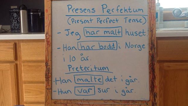 Norwegian Verb Tenses: Use of the Past and Present Perfect Tense Part 1 смотреть онлайн