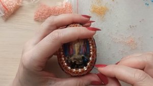Пасхальное яйцо из бисера мастер-класс. Easter egg made of beads