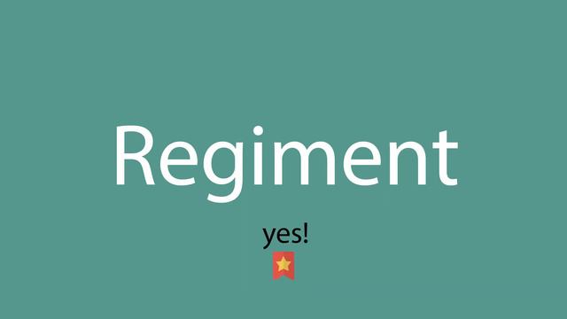 Regiment pronunciation смотреть онлайн