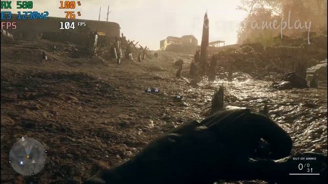 Battlefield 1 - RX 580 - E3 1230v2 - Gameplay смотреть онлайн