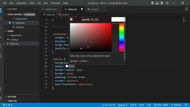 Random Background Hex Color Generator using JavaScript | @stacktales смотреть онлайн
