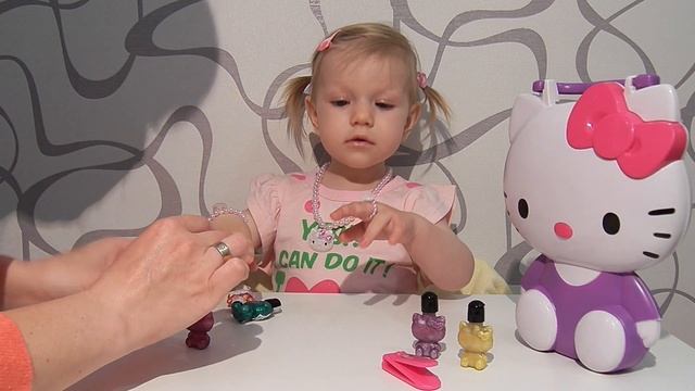 ♥ Хэллоу Китти Набор Лаков Hello Kitty Set nail polish смотреть онлайн