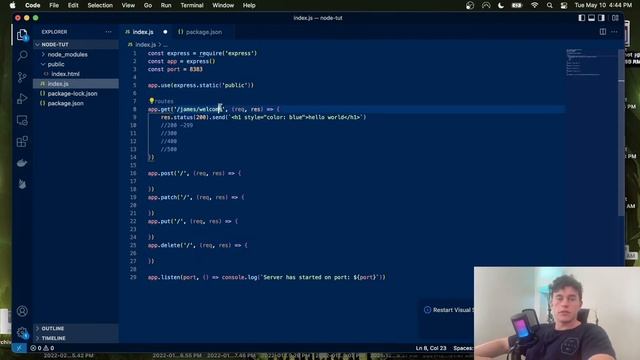 Node.js Crash Course смотреть онлайн