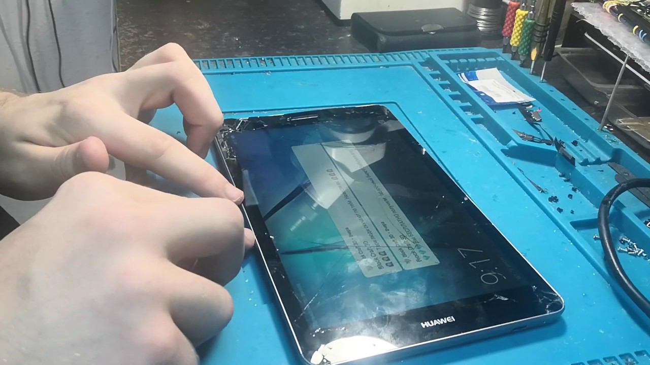 Huawei MediaPad T3 8.0 KOB-L09 разборка, замена дисплея смотреть онлайн
