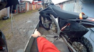 Быстрый способ крепежа мотоцикла на прицеп Motorcycle trailer attachment