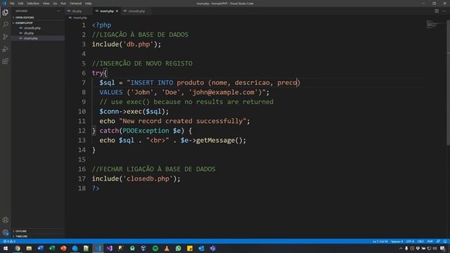 Desenvolvimento Web - #40 - PHP MySQL - Insert SQL (PDO) смотреть онлайн