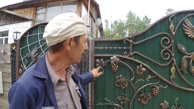 Сказочные ворота, которые сделал деревенский мастер Алексей Жудин смотреть онлайн