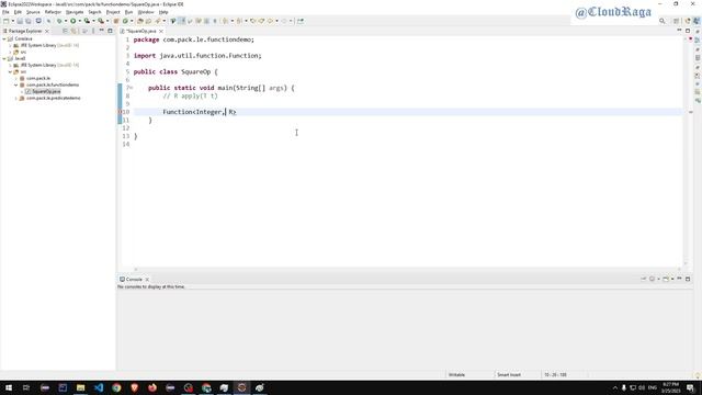 Java 8 - Tutorial - 24. Hands on Functional Interface with apply method |#cloudraga смотреть онлайн
