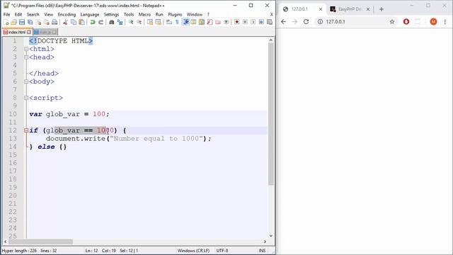 JavaScript Tutorial - 19 - If Else and Functions смотреть онлайн